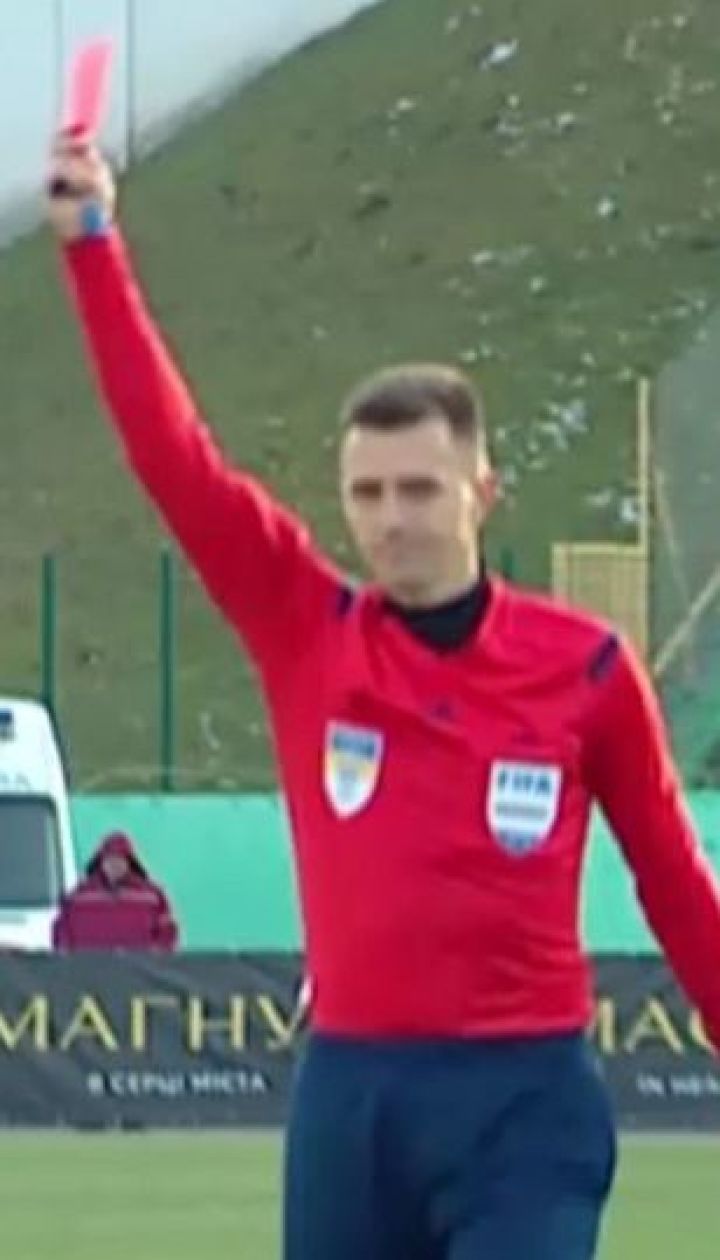 Карпаты – Десна - 1:3. Видео удаления Кудрика
