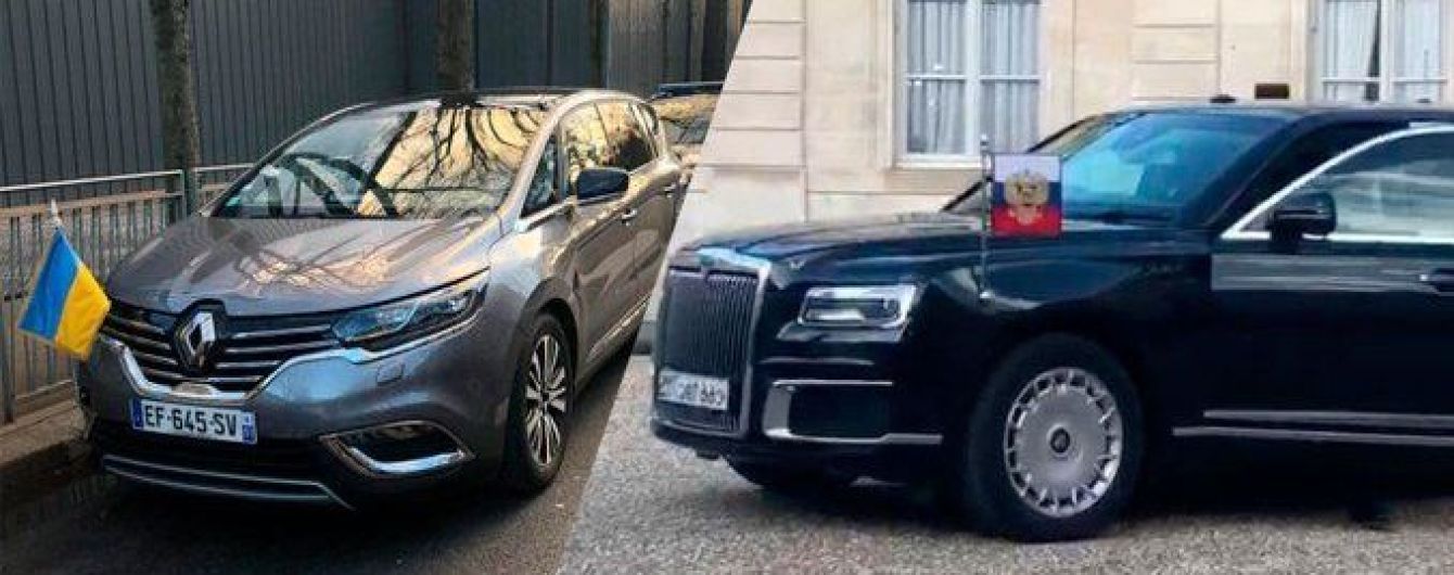 Aurus, Mercedes и Renault: на каких авто приехали лидеры "нормандской четверки" на саммит к Елисейскому дворцу