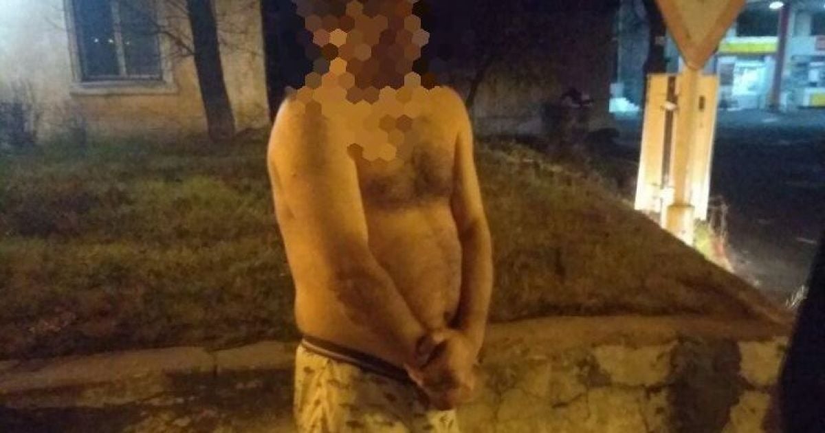 В Днепре мужчина после новогоднего корпоратива возвращался домой в одних трусах