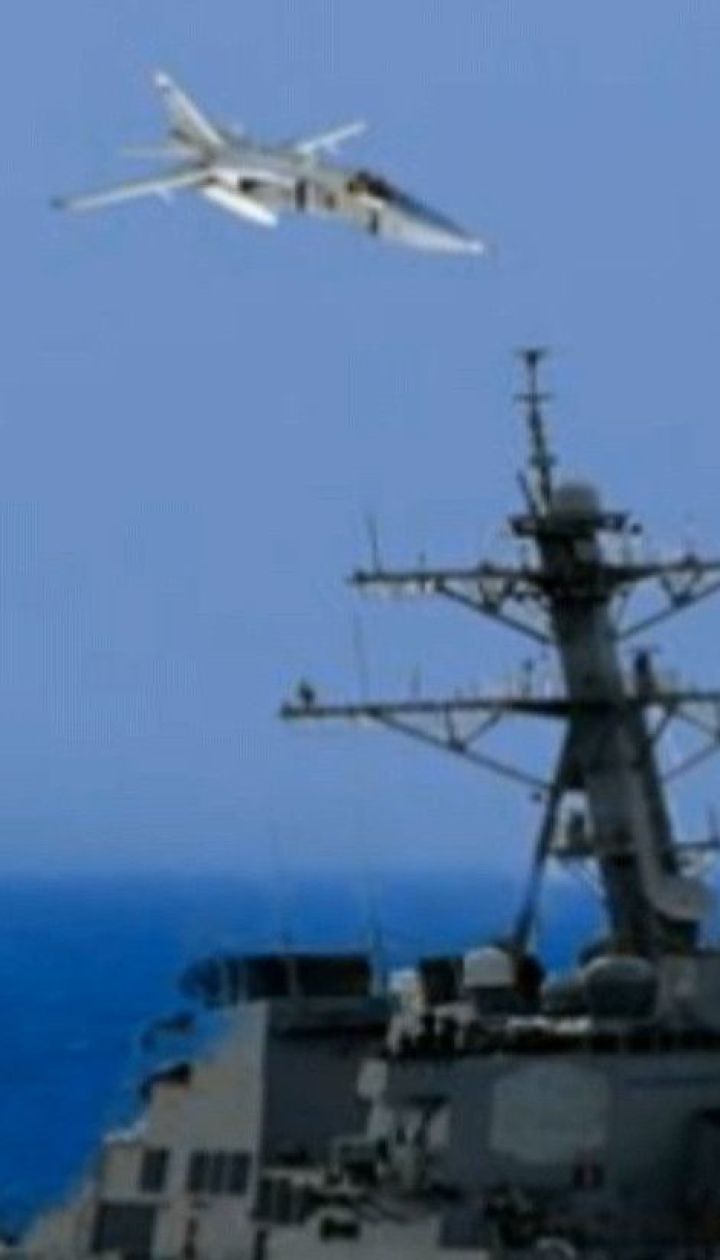 Американський ракетний есмінець став умовною мішенню для військовиків РФ у Чорному морі