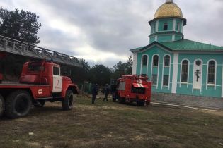 У Херсонській області загорілася церква. Прихожани підозрюють підпал