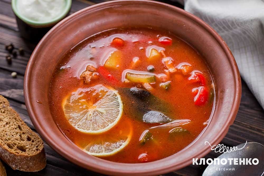 Солянка на ребрах, для блогів