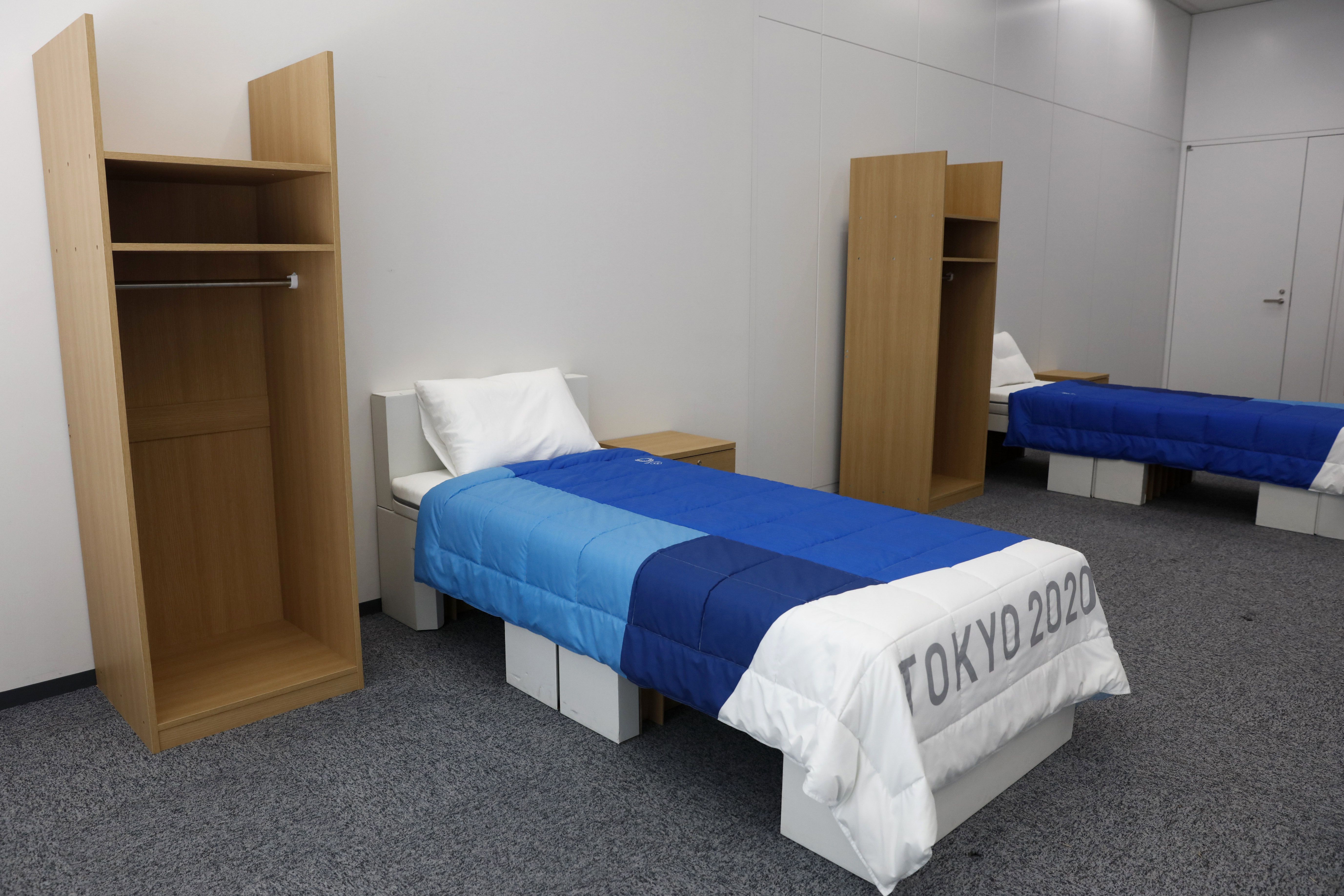 еко ліжка олімпіада-2020, ліжка з картону_1