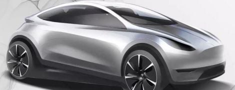 Tesla опубликовала эскиз компактного электрокара