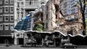 Дом на улице Жилянской в Киеве пострадал от атаки россиян в октябре 2022 года / коллаж ТСН.ua