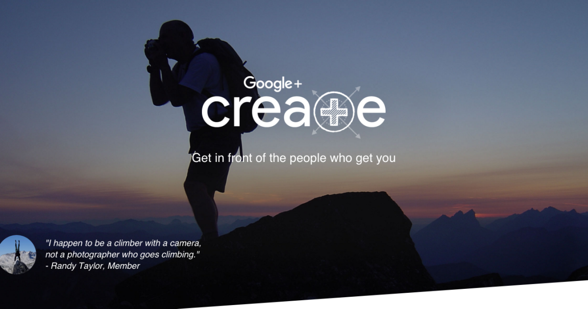 Сгеа+e: Google создал новую социальную сеть для обмена фотографиями