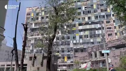 Руйнування в "Охматдиті" після атаки зняли на відео