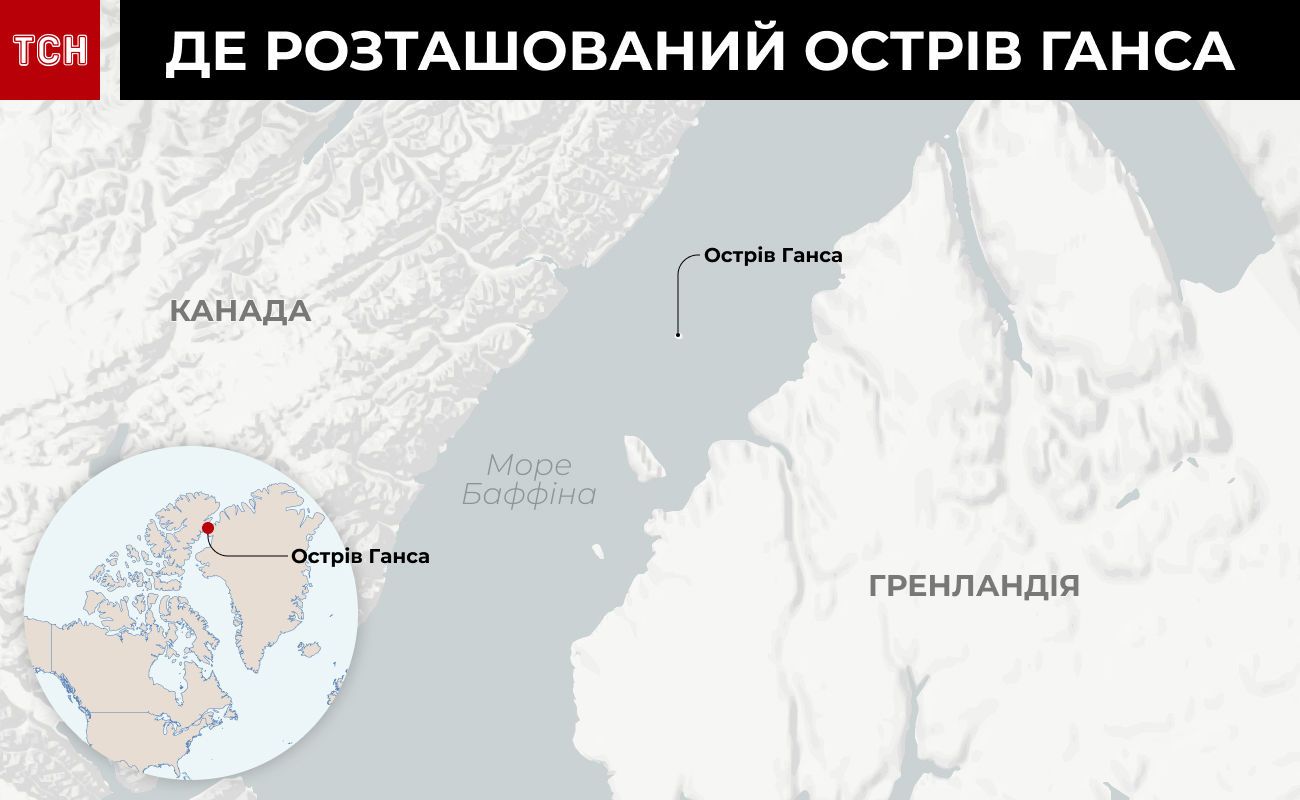 Мапа Острів Ганс