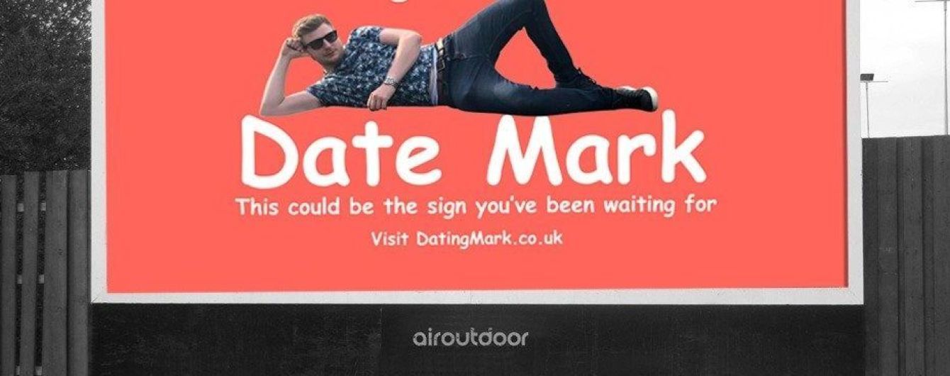 Замена Tinder. Британец в поисках любви установил огромный биллборд со своим фото