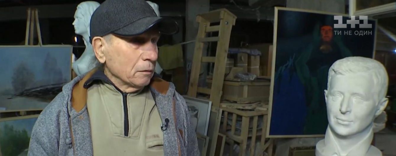 "Король мармуру". Визнаний у світі скульптор сім років живе з родиною у підвалі школи в Переяславі