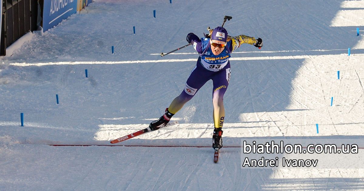 Меркушина принесла Україні "срібло" в стартовій гонці Чемпіонату Європи з біатлону