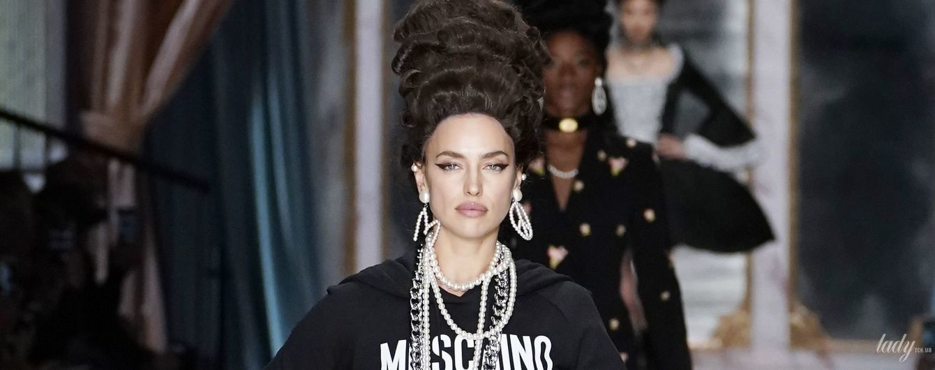 Блистала на подиуме: Ирина Шейк на показе Moschino в Милане