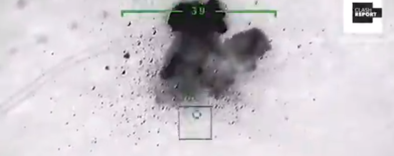 У Мережі з'явилося відео знищення сирійського "Панциря-С1", поставленого Росією