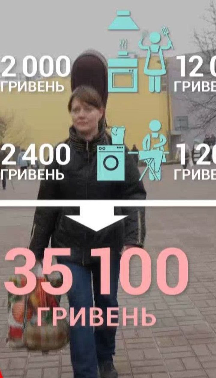 Сколько бы зарабатывала в месяц украинка, если бы за всю домашнюю работу получала деньги