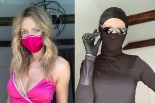 В маске цвета фуксии или в балаклаве: Леся Никитюк выбирает лук для похода в магазин