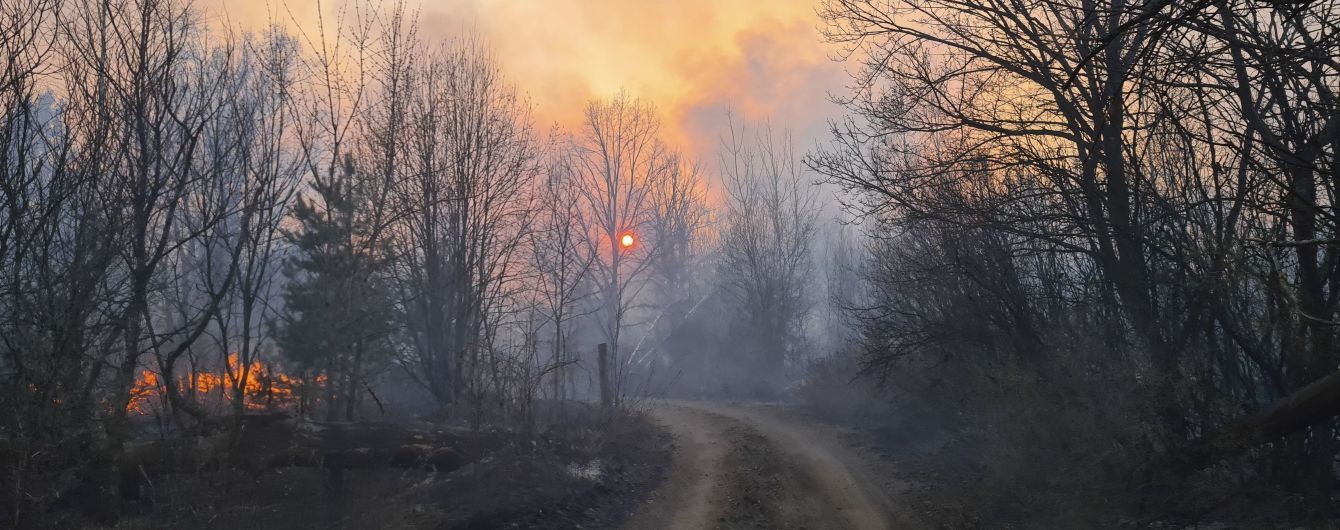 Пожежа в Чорнобильській зоні: вигоріли ліси та території 12 колишніх сіл