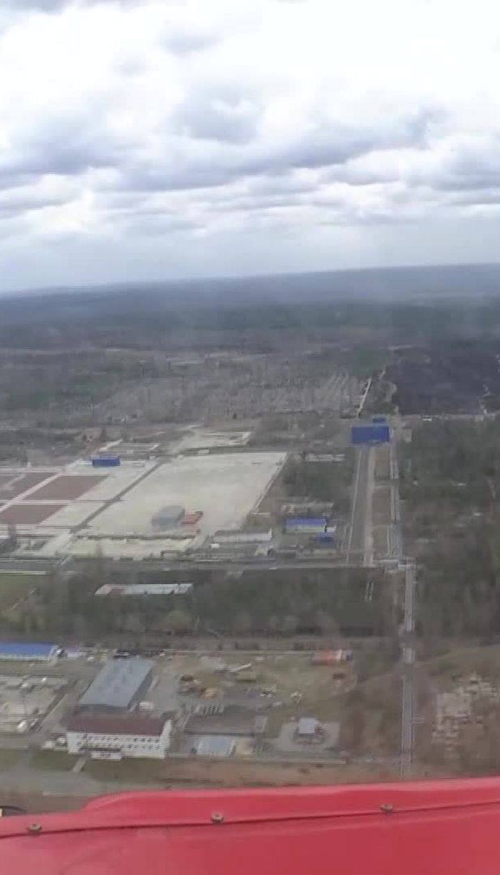 ТСН зафільмувала з висоти, який вигляд має Чорнобильська зона після пожежі
