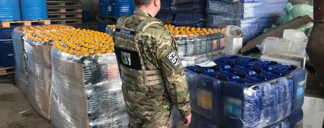 В Киевской области организовали производство некачественных антисептиков, которые продавали в армию