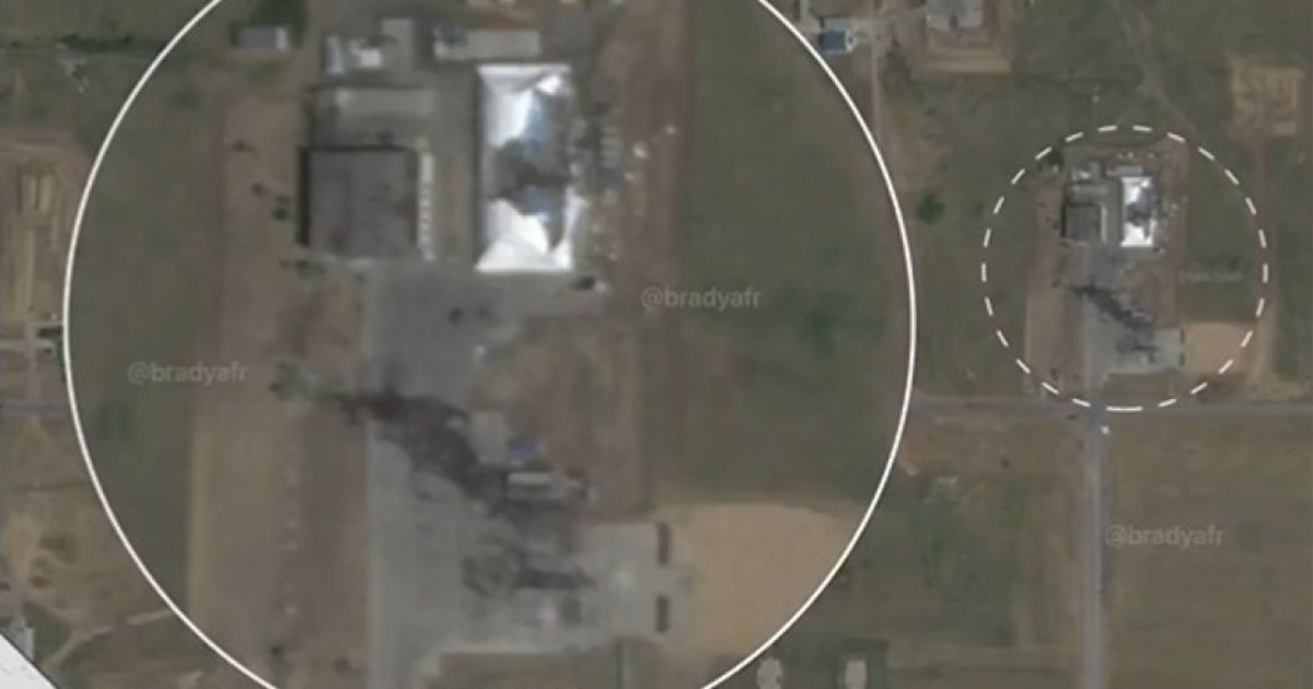 Последствия удара 14 июня 2024 года по российскому военному аэродрому в Ростовской области