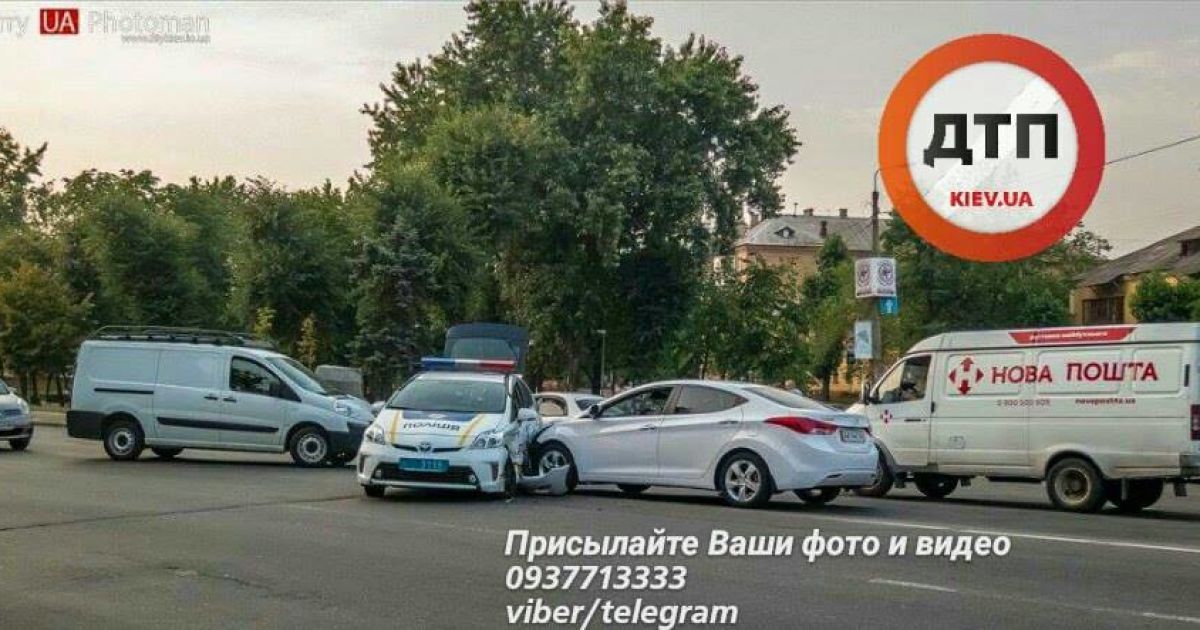 ДТП патрульні поліцейські / © facebook.com/dtp.kiev.ua
