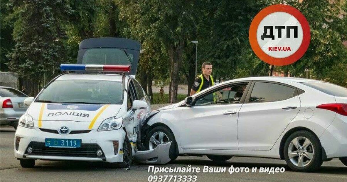 ДТП патрульні поліцейські / © facebook.com/dtp.kiev.ua