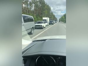 В бік Ірпеня утворився довжелезний затор через дрібні аварії