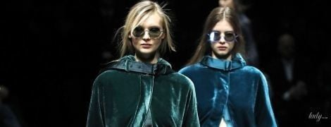 Мінісукні, шовк і оксамит в колекції Emporio Armani сезону осінь-зима 2020-2021