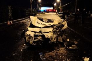В Харькове полицейский на Daewoo Lanos на скорости протаранил патрульный Prius, есть погибшие