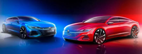 Volkswagen официально рассекретил на тизере универсал и седан Arteon