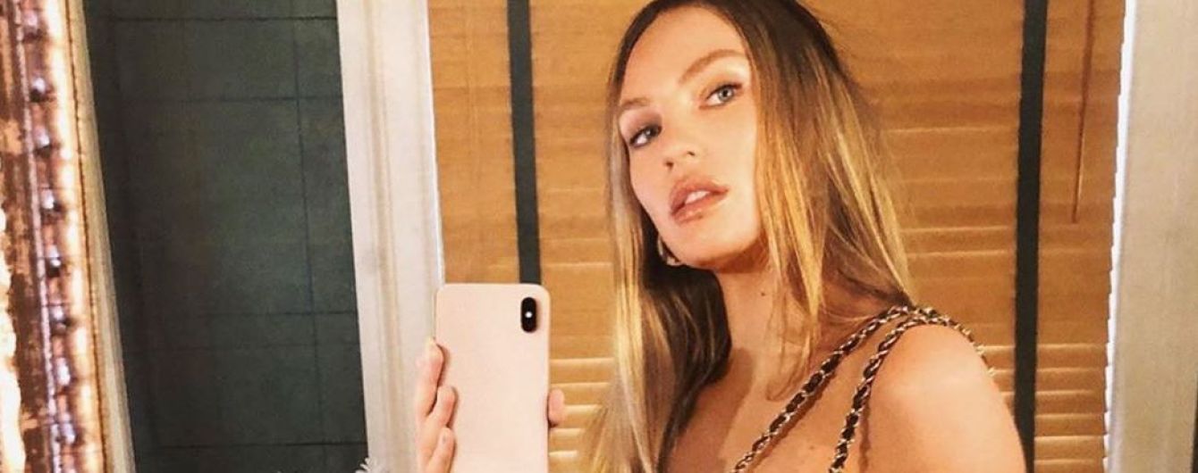 Прикрыла грудь сумкой Chanel: "ангел" Кэндис Свэйнпоул поделилась пикантным селфи