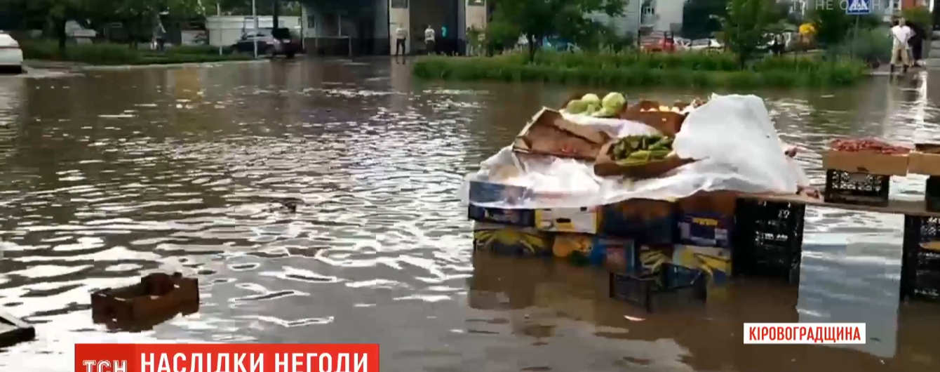 Поваленные деревья и затопленные подворья: Украиной прошлась непогода