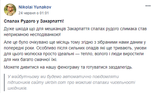 Нашестя рудого слимака