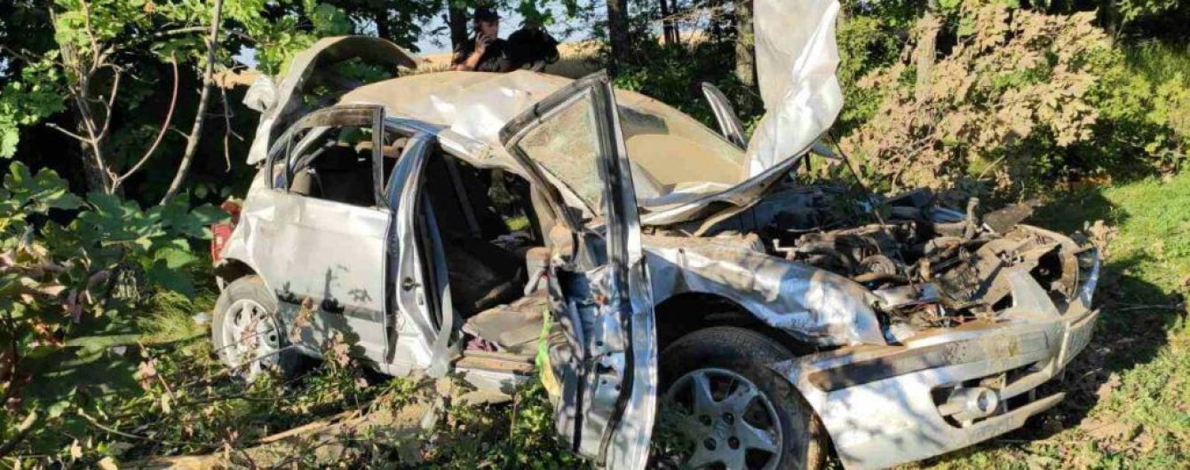 В Запорожской области авто врезалось в дерево: четверо пострадавших детей и взрослых, женщина погибла