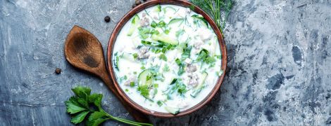 Рецепт окрошки з бужениною