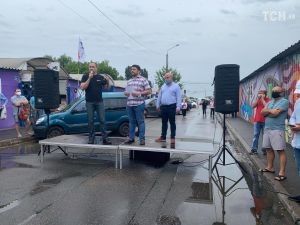 У Києві влаштували протест проти закриття ринку "Петрівка"
