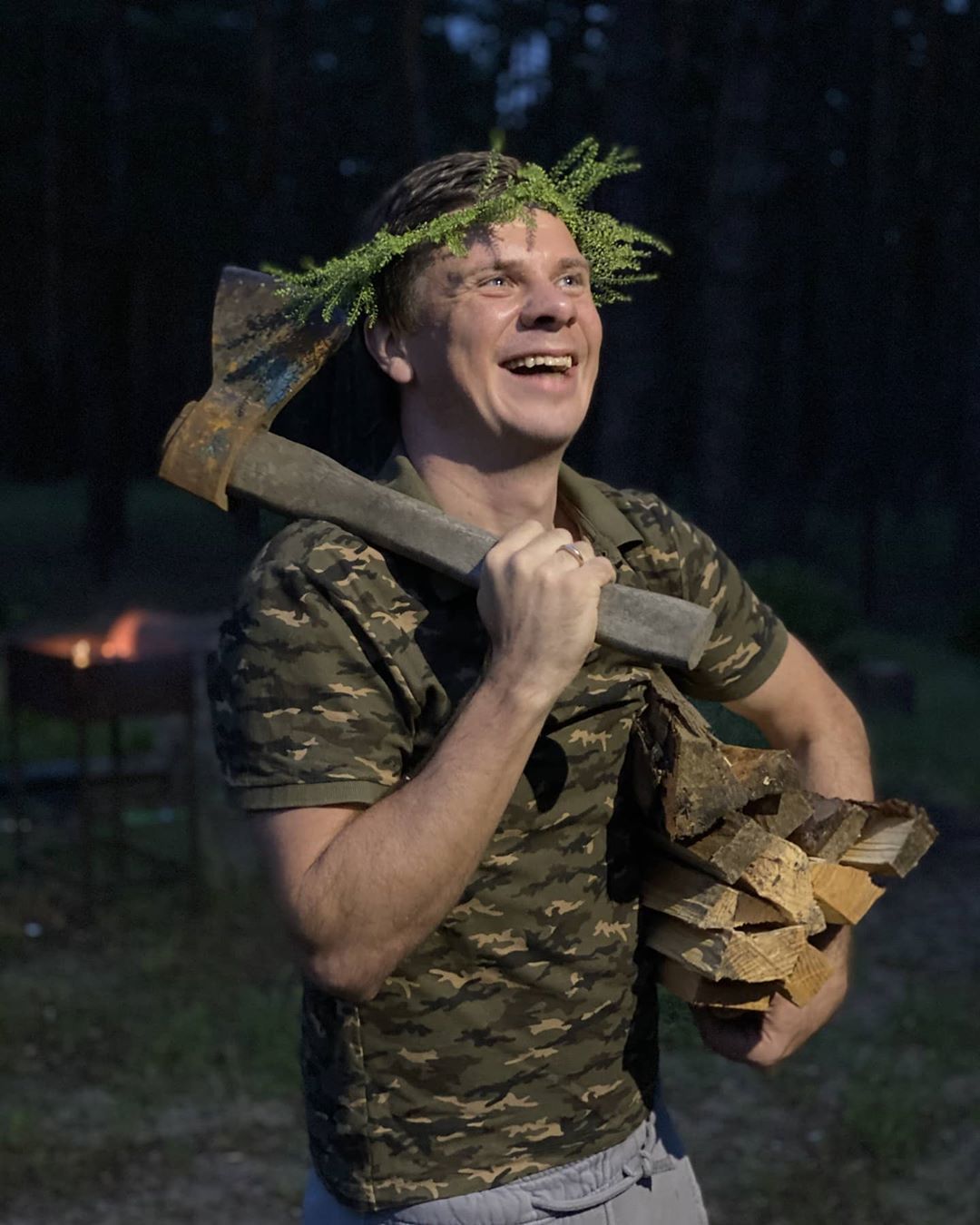 Дмитро Комаров з дружиною_4