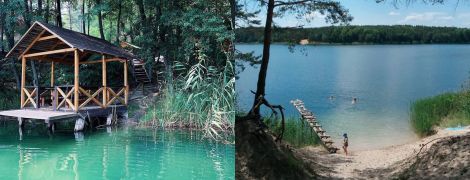 Вікенд на Блакитних озерах: купання в лазуровій воді та відпочинок серед сосен