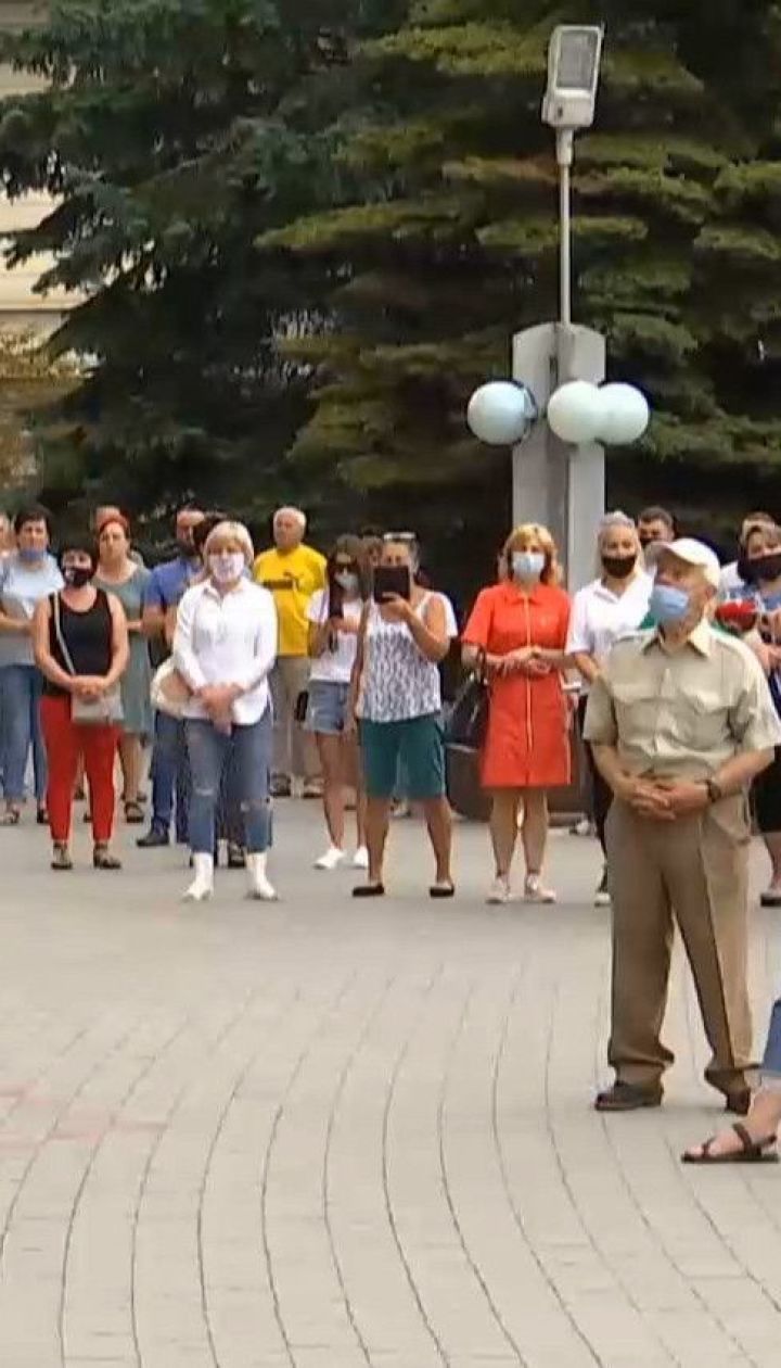 В Ивано-Франковске состоялся митинг против усиления карантина