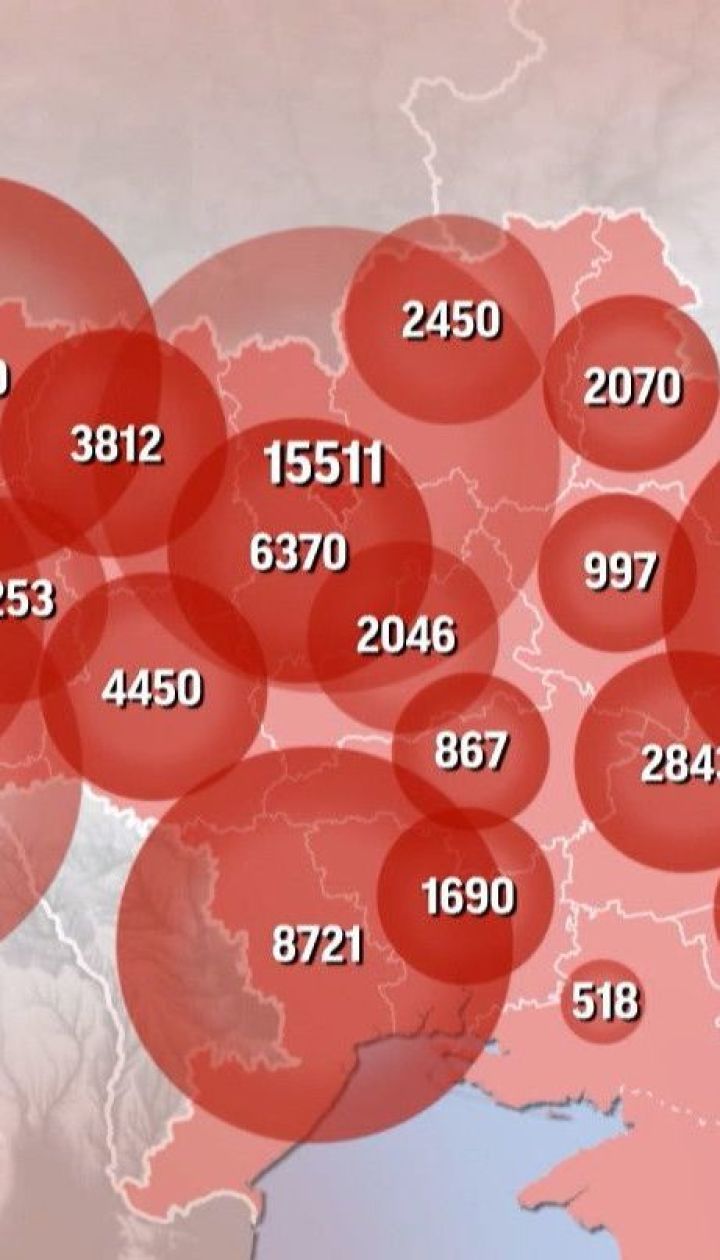 За прошлые сутки в Украине обнаружили 2411 новых случаев коронавируса