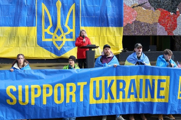 Акція Stop the Evil Together в США. Фото: Асоціація українців штату Вашингтон