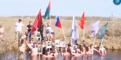 У Тюмені провели акцію Безсмертний полк у водоймі – відео — Світ — tsn.ua