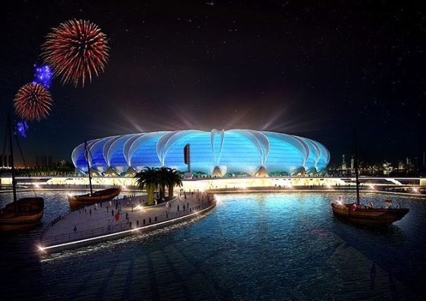 Стадіон у Катарі до Чемпіонату світу з футболу 2022 року / © theguardian.com