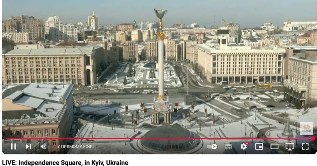 Стрим агентства Reuters с Майдана Незалежности