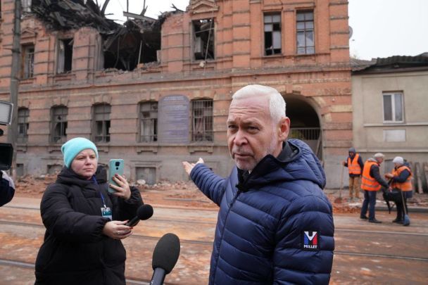 Руйнування в Харкові після атаки безпілотниками / © Ігор Терехов, мер Харкова