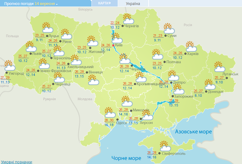 погода 14.09.2020