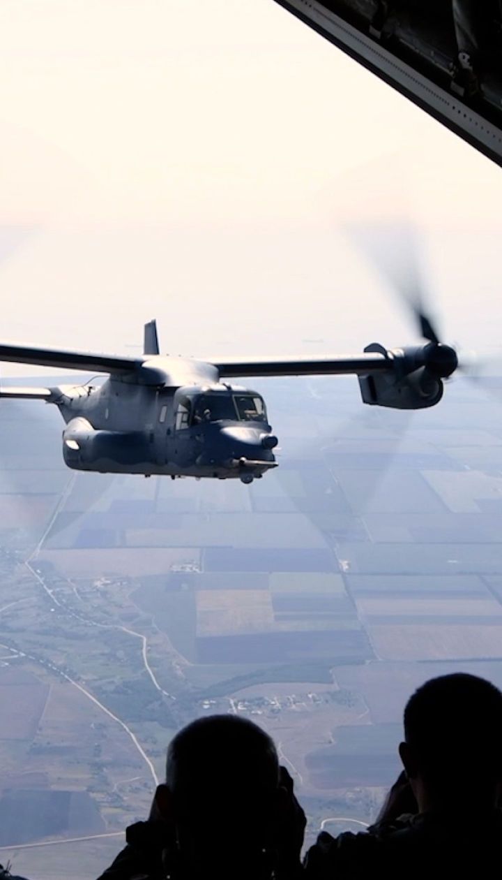 США осуществили дозаправку в воздухе конвертопланов Osprey во время украинского-американских учений