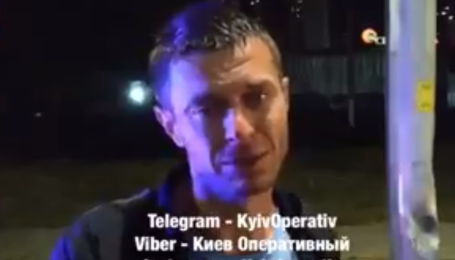 У Києві таксист випив вина і в‘їхав у стовп: з'явилося відео