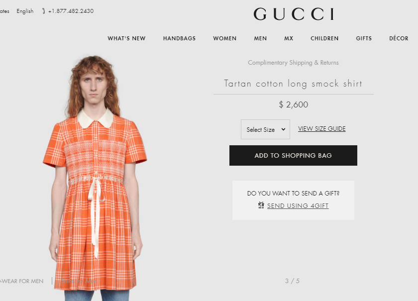 Платье для мужчин от Gucci_4