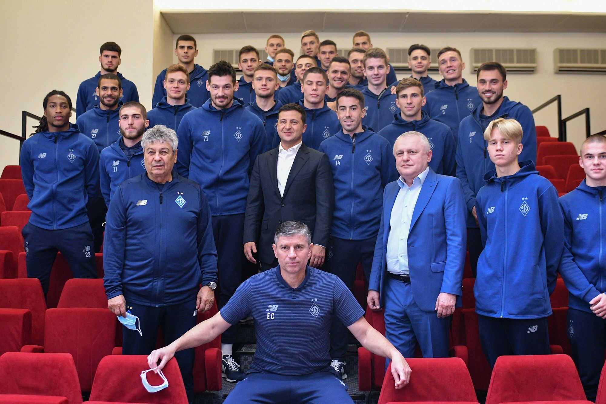 Зеленський з футболістати Динамо