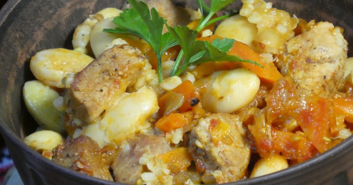 Готовим човлент по-гуцульски в горшочке